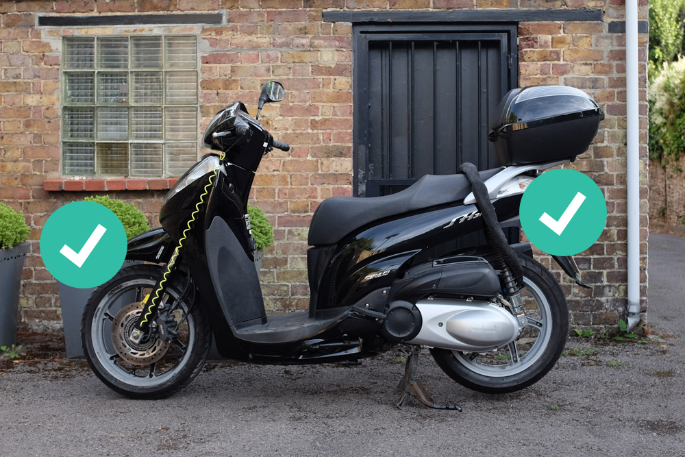 moped bike lock