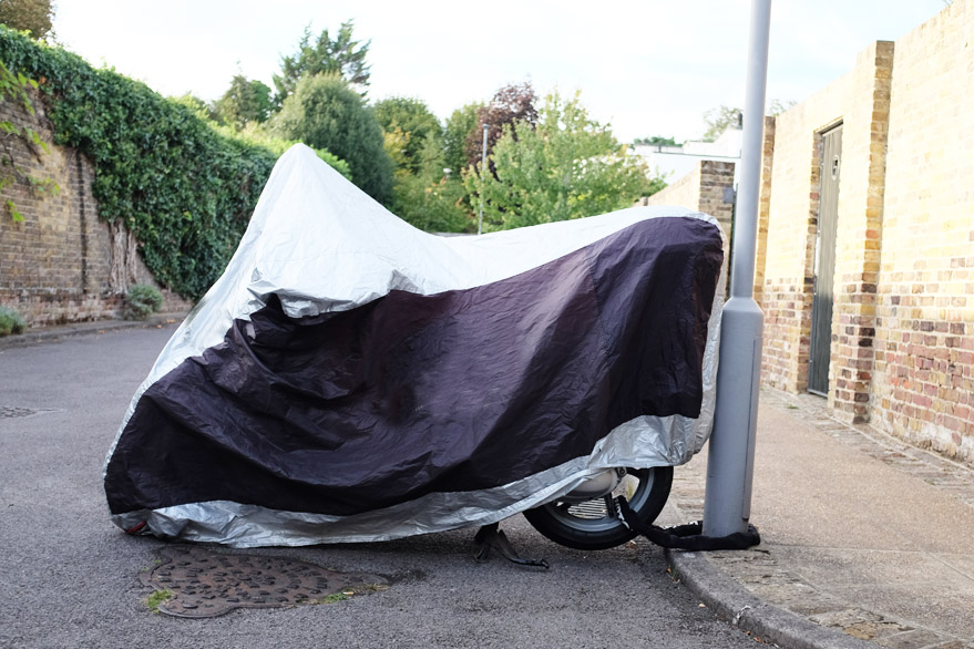 Locking your scooter to a solid object reduces the chances of it being lifted into a van.