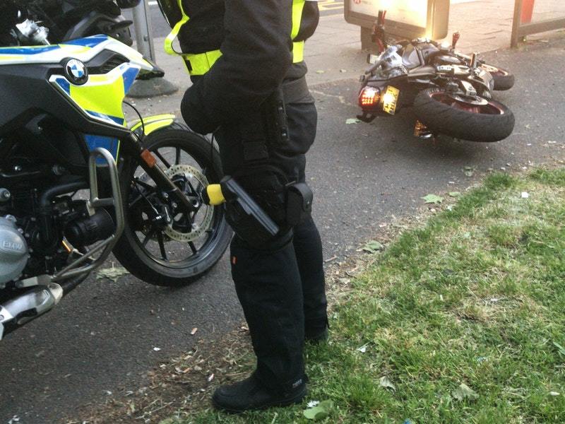 Police arrest shorts-wearing 180mph suspected bike thief